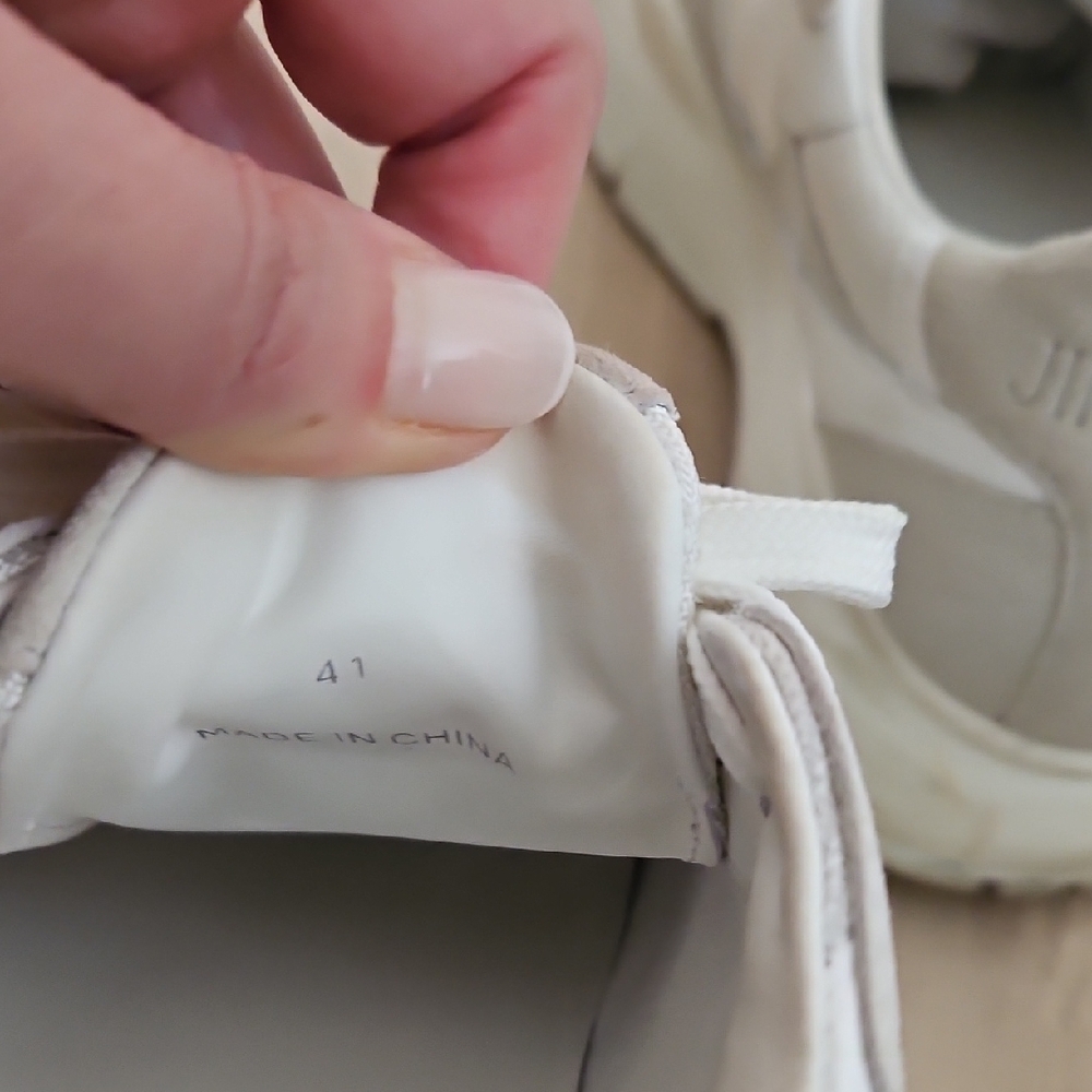 Jimmy Choo White Women's Sneakers Size 41 - Picture 6 of 7